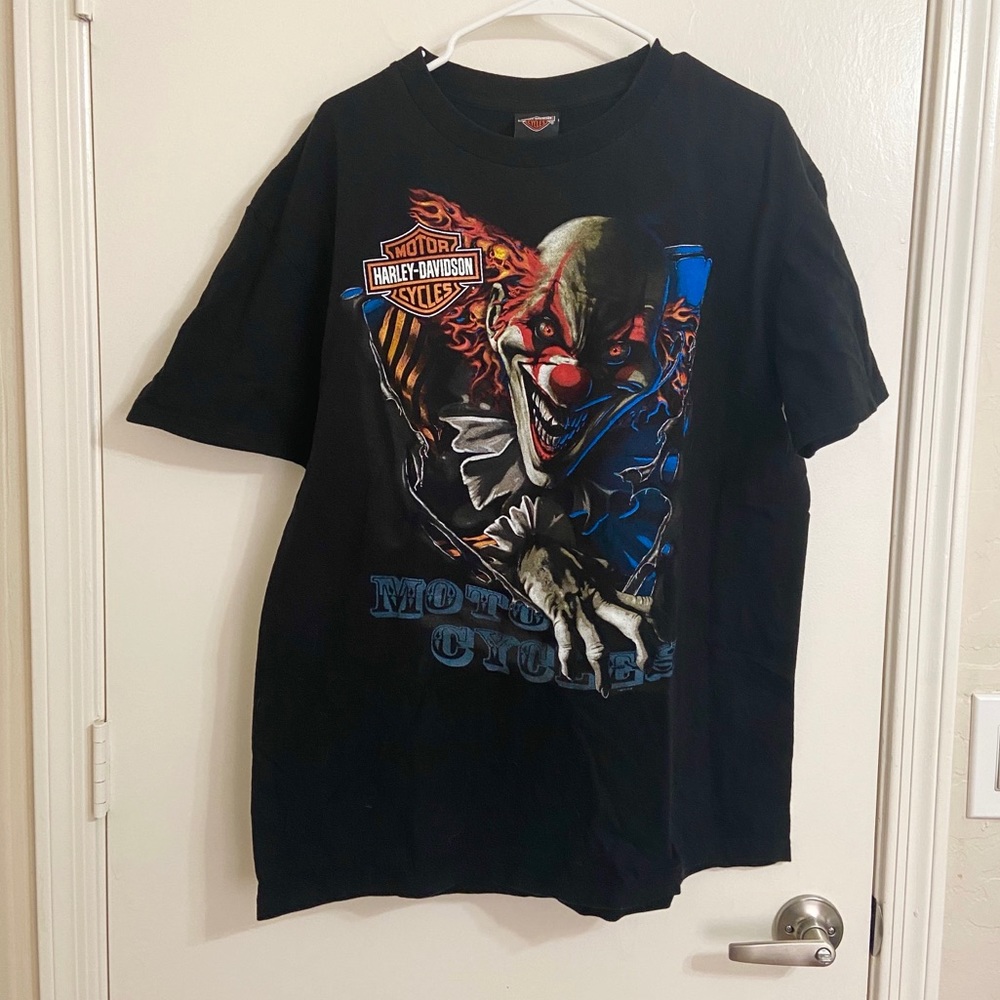 Harley Davidson clown tee